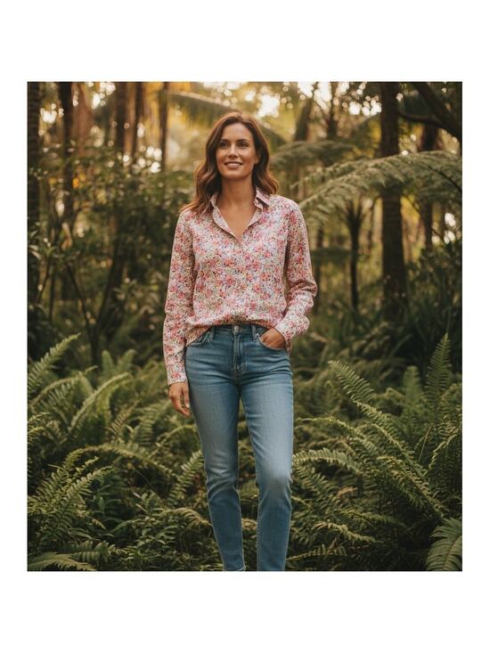 J.Crew Tops - J Crew Liberty Fabric Floral Button Front Shirt Womens Size 2 NWT Cotton